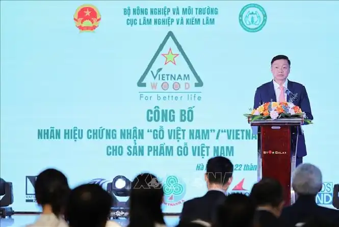 Ông Trần Quang Bảo, Cục trưởng Cục Lâm nghiệp và Kiểm lâm (Bộ Nông nghiệp và Môi trường) phát biểu khai mạc buổi lễ. Ảnh_ Lê Đông_TTXVN