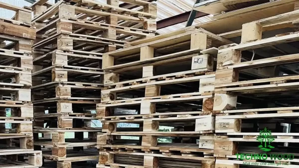 Pallet gỗ keo - Pallet gỗ tràm 4 hướng nâng - Ảnh 4